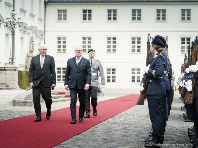 Alar Karin, Präsident der Bundesrepublik Estland zu Besuch in Bellevue